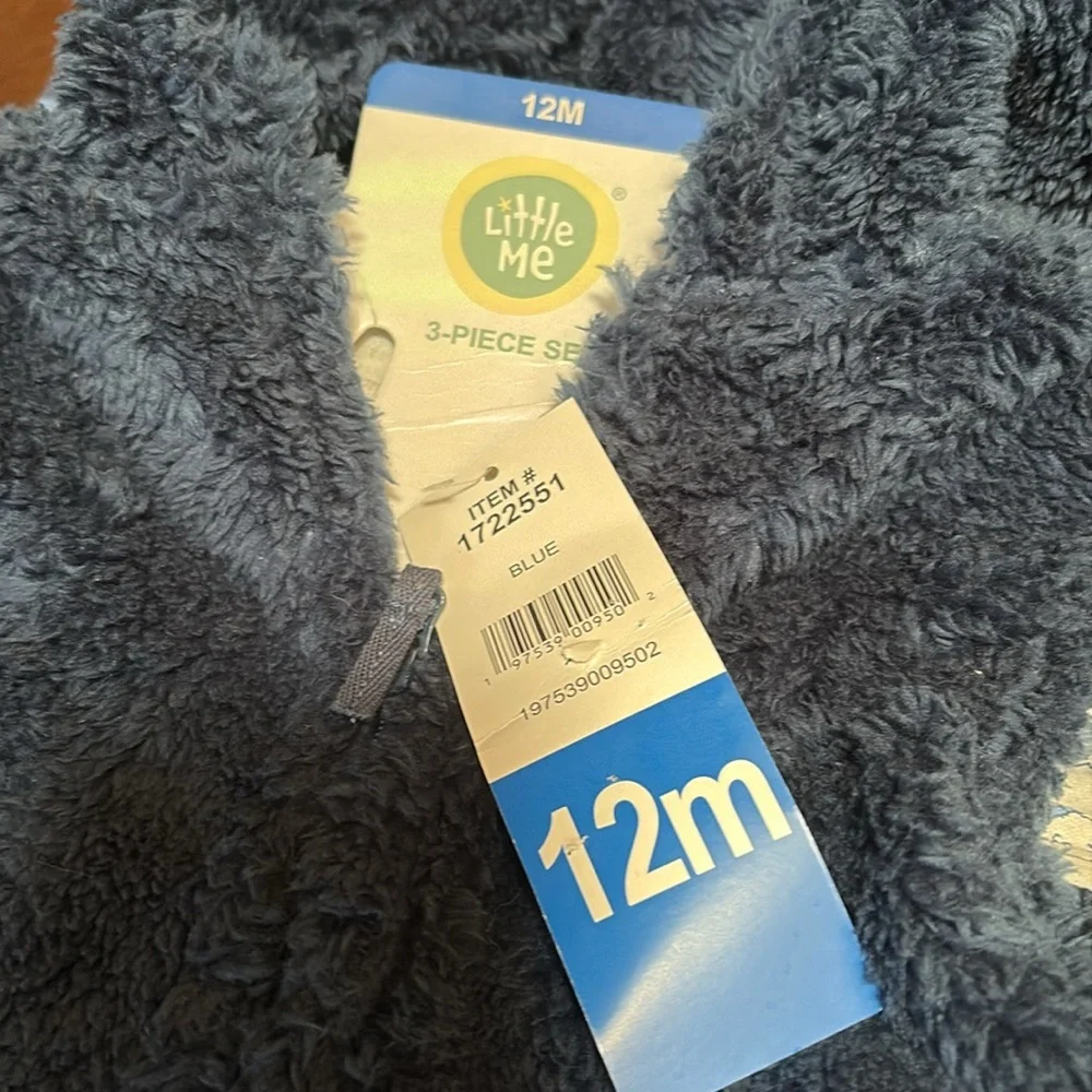 Little Me Navy and Light Blue Kids Matching Set - Picture 4 of 4